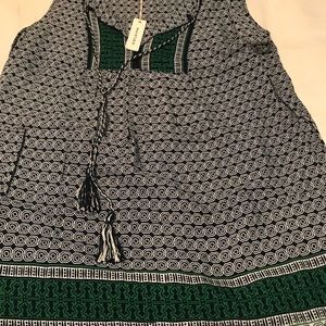 Max Studio sleeveless peasant top. New with tag.